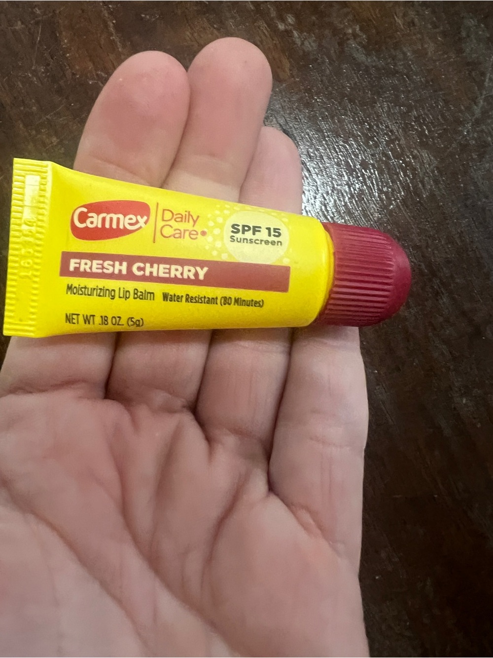 Daily Care Fresh Cherry SPF 15 Moisturizing Lip Balm - Yellow/Red
